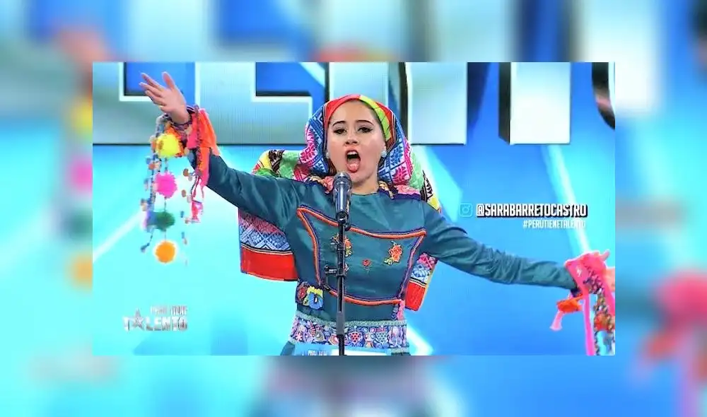 Sara Barreto, soprano ligera de coloratura, durante su paso por "El Perú tiene talento". Foto: Captura.