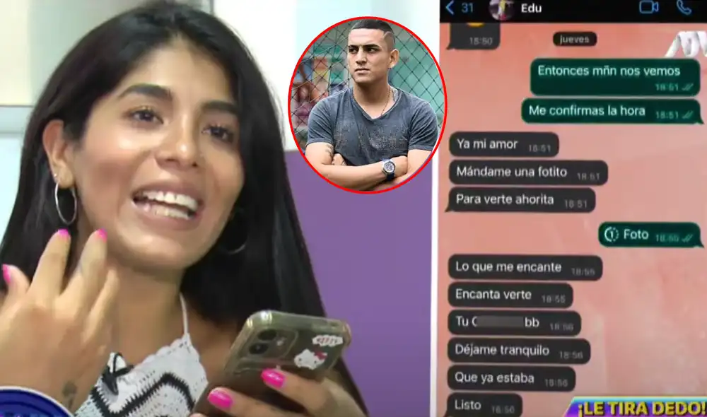 Kristy Ordoñez, bailarina de Alma Bella, muestra conversaciones picantes con Eduardo Rabanal. Foto: Composición LR/ATV/Magaly TV La Firme