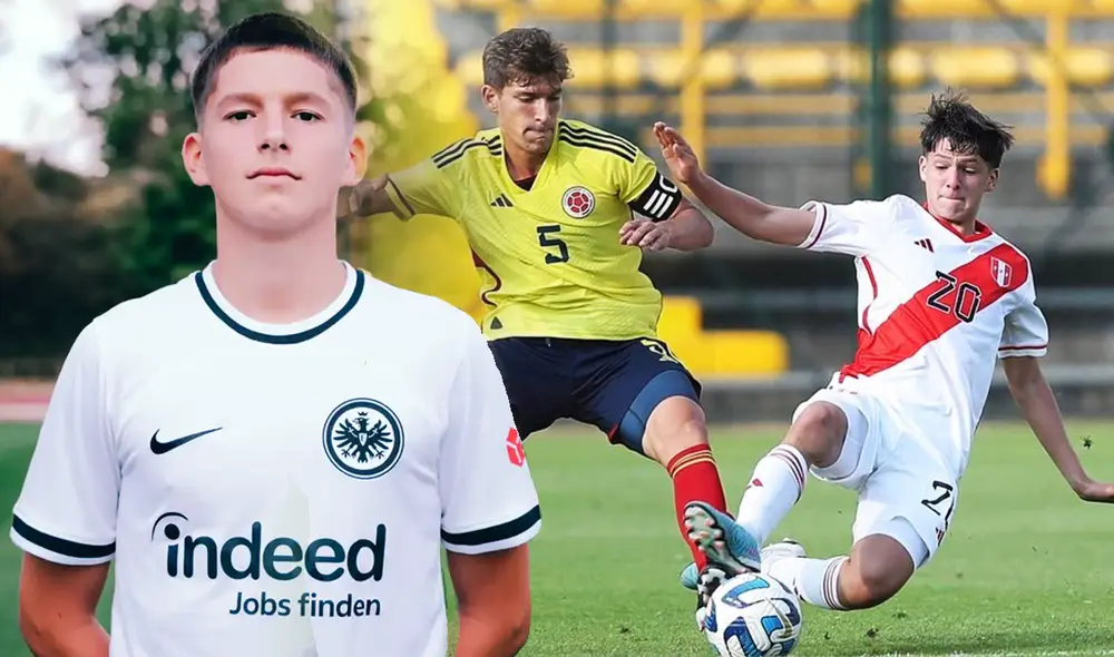 Philipp Eisele Yupanqui del Eintracht Frankfurt apostó por jugar para Perú en la Sub-17. Foto: composición La República/Eintracht Frankfurt/FPF