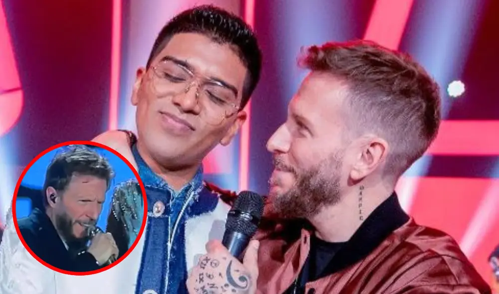 Noel Schajris olvidó la letra de "Eres mi bien" y Christian Yaipén lo ayuda  Foto: Composición LR/ Instagram / Christian Yaipén / TikTok
