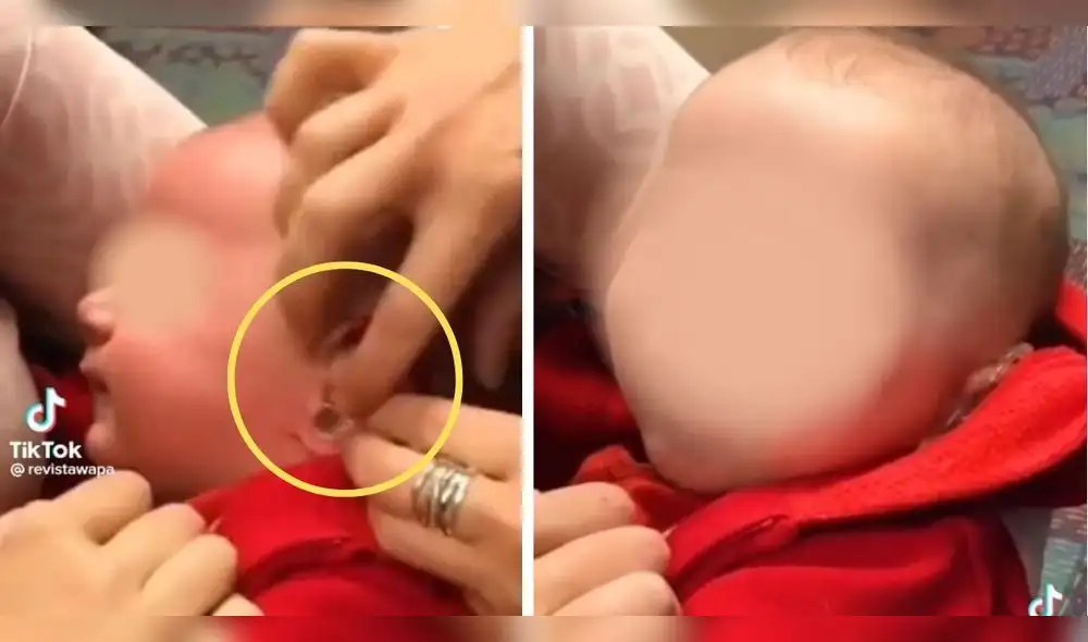 Bebé tiene conmovedora reacción al escuchar por primera vez las voces de sus padres. Foto: captura TikTok/ @wapa