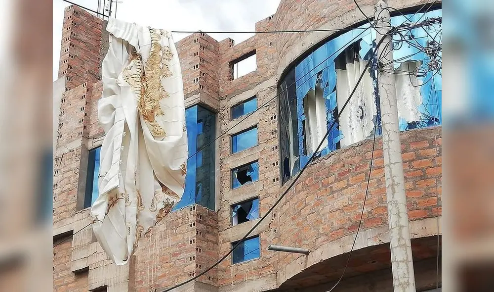 Explosión llegó afectar a viviendas contiguas. Foto: Noticias Sin Filtro Puno TV