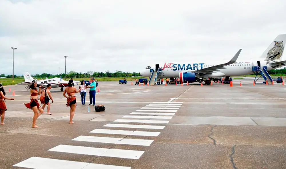 En la ruta interregional estará disponible JetSMART Cargo, servicio que contribuye al desarrollo comercial de ambas regiones. Foto: AdP