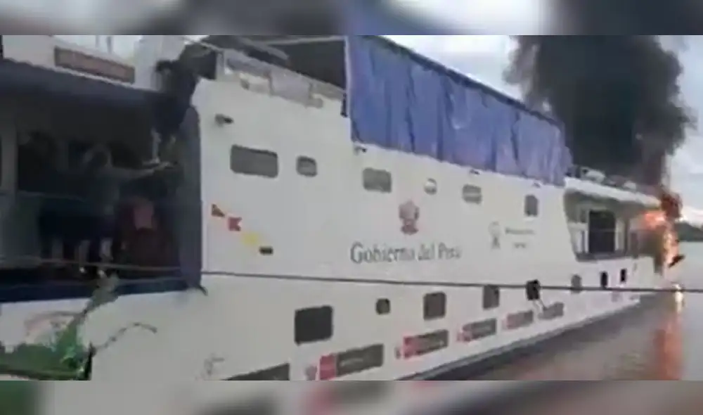 El siniestro causó alarma en la población de Cóndor. Foto: captura video/Uraniotv.pe
