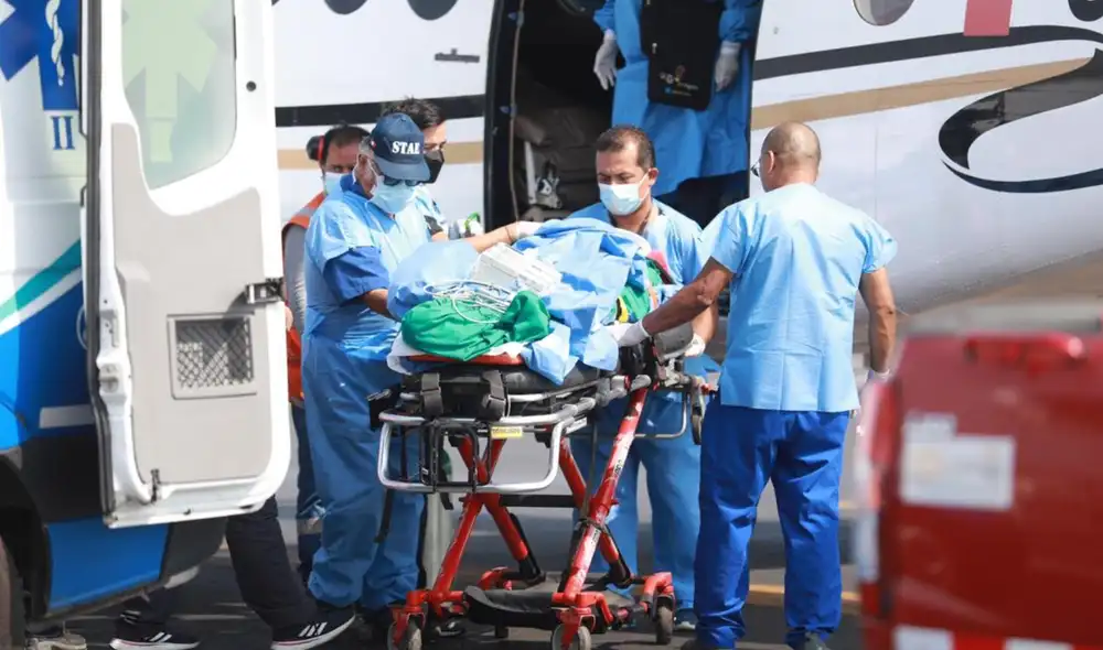 Puente aéreo. Víctima fue trasladada a Lima. Foto: La República