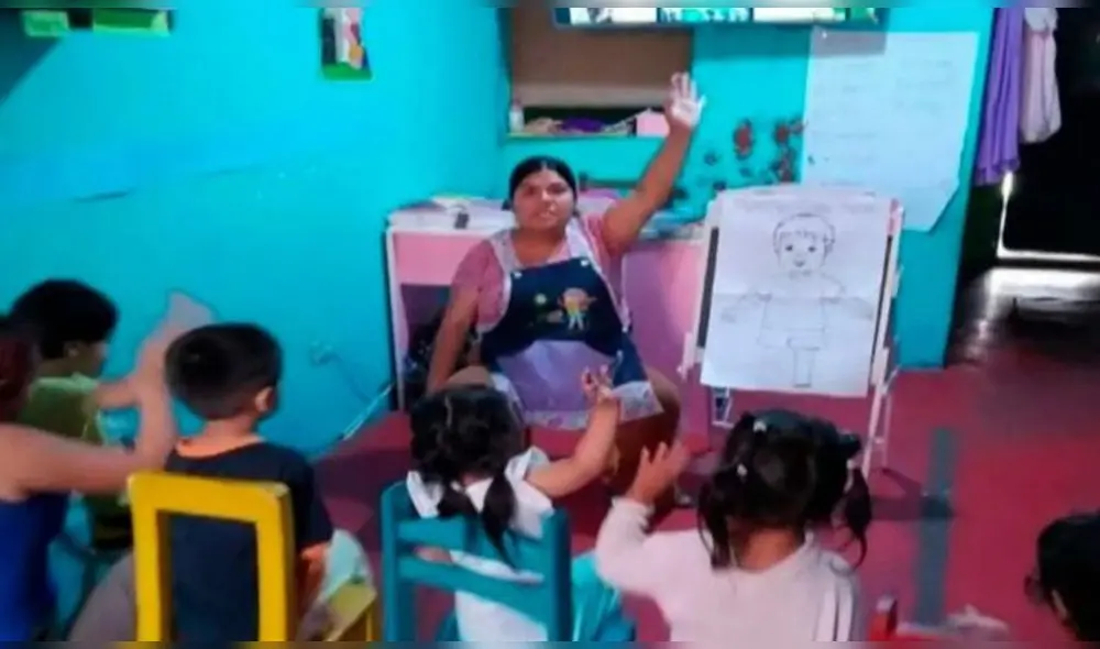 Denuncian a directora de nido de robarse matrículas y mensualidad de padres de familia. Foto: captura de ATV