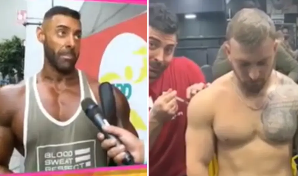 Sebastián Lizarzaburu representó a Perú en campeonato de fisicoculturismo. Foto: composición LR/captura de Willax TV/"Amor y fuego"