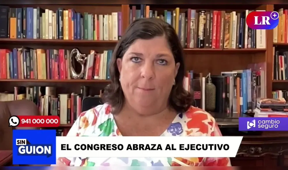Rosa María Palacios habla sobre el rechazo de la admisión de la moción de vacancia contra Boluarte. Foto: captura de LR+ - Video: LR+