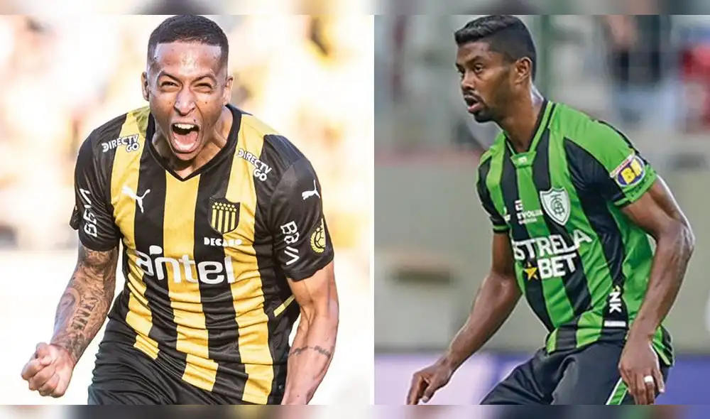 El Manya y el Conejo debutan en esta Copa Sudamericana 2023. Foto: composición Peñarol/América FC/Twitter El Manya y el Conejo debutan en esta Copa Sudamericana 2023. Foto: composición Peñarol/América FC/Twitter