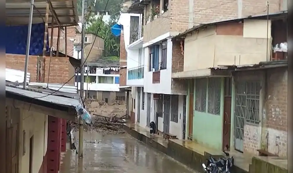Reportan nuevos huaicos en Canchaque. Foto: captura de video El Observador Regional