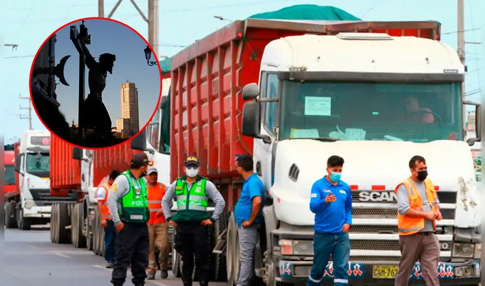 Todo vehículo de carga deberá usar las rutas alternas, en el horario de restricción, las cuales han sido establecidas por Provías. Foto: composición La República/J. P. Gandul/LR-Archivo