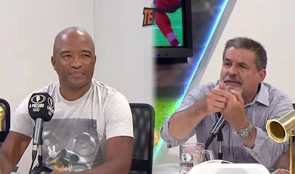 Waldir Sáenz y Gonzalo Núñez discutieron por la actuación de Alianza Lima. Foto: composición/captura A presión