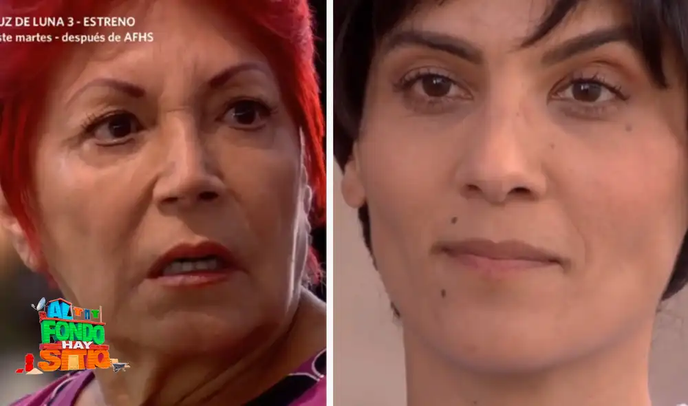 Carmen, interpretada por Teddy Guzmán, volvió a "Al fondo hay sitio", pero sufrió un accidente cardíaco tras ver a Claudia Llanos. Foto: composición LR/América TV - Video: América TV Carmen, interpretada por Teddy Guzmán, volvió a "Al fondo hay sitio", pero sufrió un accidente cardíaco tras ver a Claudia Llanos. Foto: composición LR/América TV - Video: América TV