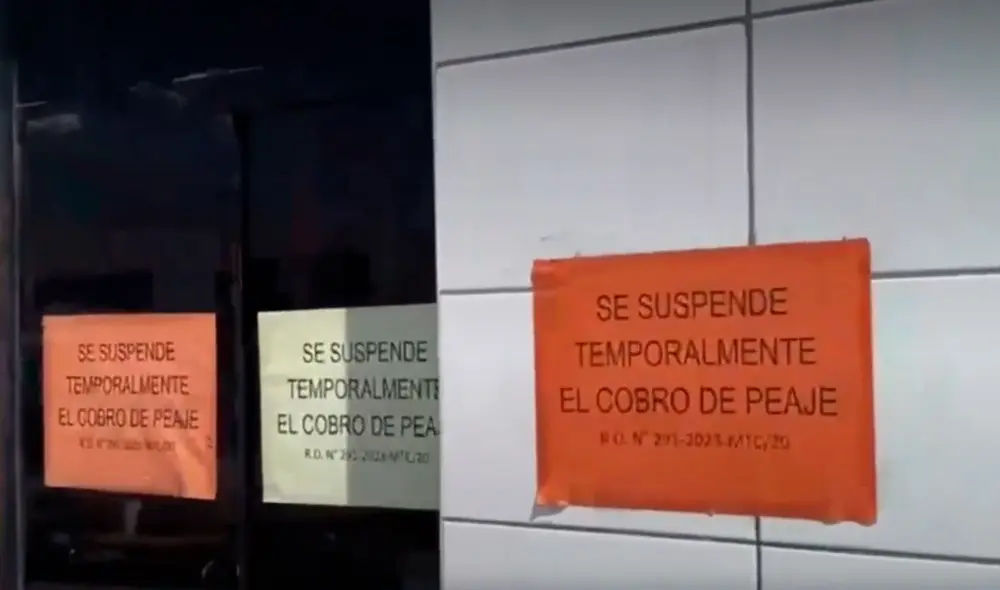 Suspensión temporal del cobro de peajes sorprende a conductores. Foto y video: Canal N