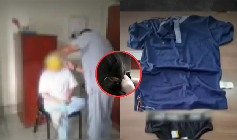 La joven tenia dispositivos en todas sus prendas. Foto: composición LR/captura de América La joven tenia dispositivos en todas sus prendas. Foto: composición LR/captura de América