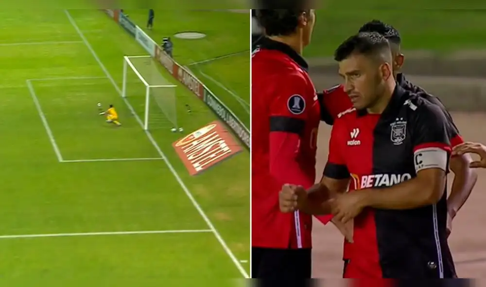 Bernardo Cuesta apareció en el momento más oportuno para volver a meter a Melgar en el partido. Foto: composición LR/captura de ESPN - Video: ESPN