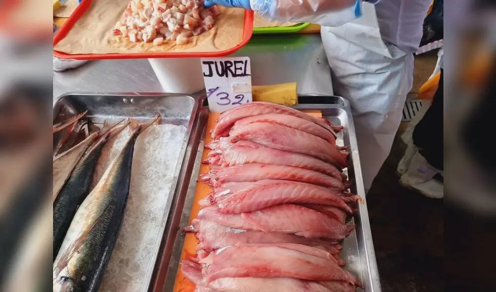 Pulpa de jurel en el terminal pesquero de Villa María del Triunfo. Foto: Barbara Mamani/URPI-LR Pulpa de jurel en el terminal pesquero de Villa María del Triunfo. Foto: Barbara Mamani/URPI-LR