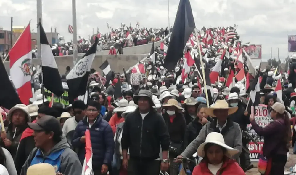 No cesarán. Protestas seguirán realizandose en Puno. Foto: La República