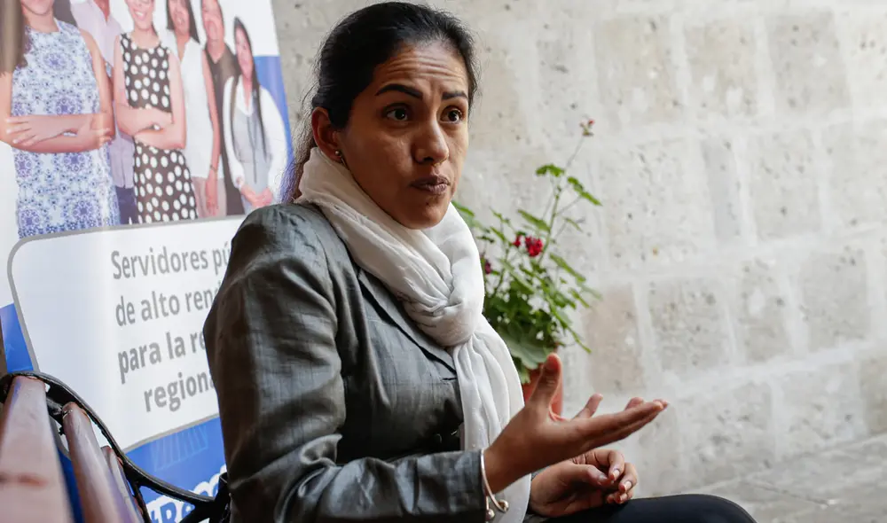 Capacitación.  Ana Pari llegó a Arequipa para liderar una capacitación en la contratación de funcionarios de calidad. Foto: La República