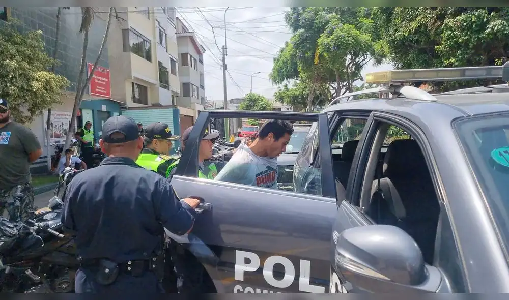 PNP logró capturar a los hampones tras intensa persecución. Foto: Paolo Zegarra / La República