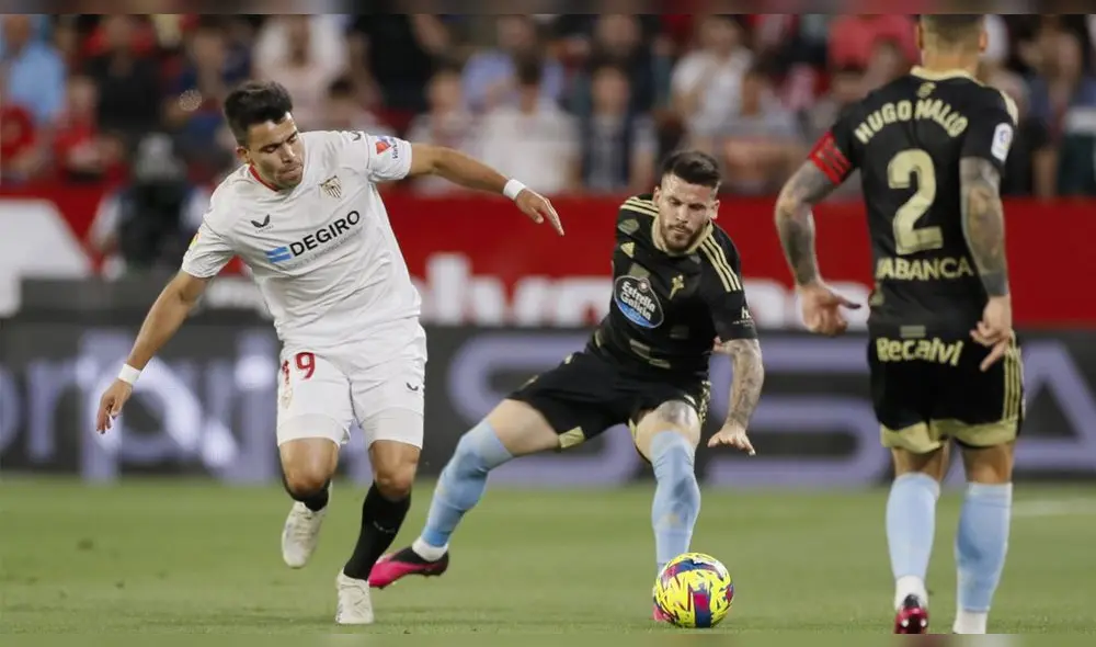 Sevilla y Celta de Vigo empataron 2-2 en el Sánchez Pijuán en un emocionante encuentro. Foto: LaLiga Sevilla y Celta de Vigo empataron 2-2 en el Sánchez Pijuán en un emocionante encuentro. Foto: LaLiga