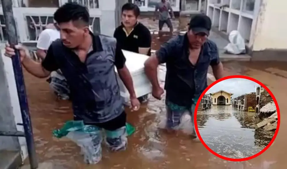 El distrito de Túcume solo tiene un cementerio. Vecinos exigen que las autoridades los ayuden con motobombas para drenar las aguas. Foto: composición LR/Chiclayo noticias/Facebook - Video: Digital GO / Facebook. El distrito de Túcume solo tiene un cementerio. Vecinos exigen que las autoridades los ayuden con motobombas para drenar las aguas. Foto: composición LR/Chiclayo noticias/Facebook - Video: Digital GO / Facebook.