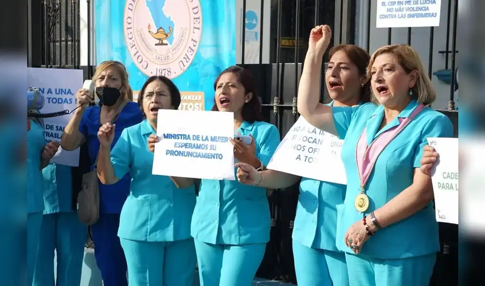 la sociedad civil y el Colegio de Enfermeros exigen justicia. Foto: Infobae