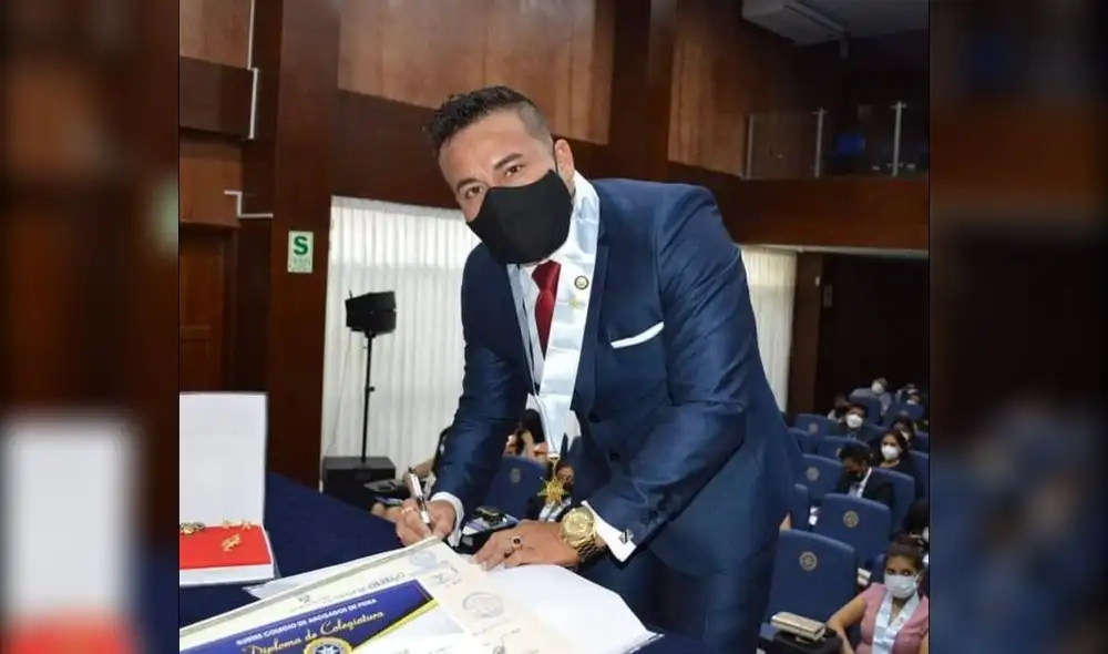 El policía también era abogado y laboraba en el área de Asesoría Legal de la Policía. Foto: Facebook/Enrique Bermeo