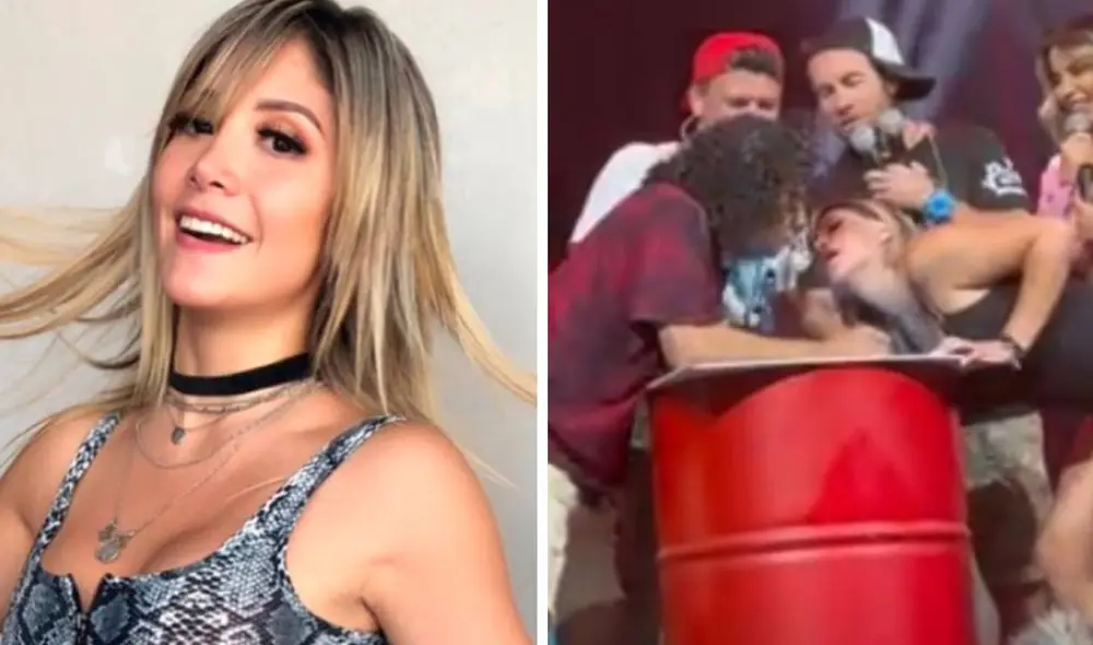 Claudia Serpa se pronunció sobre beso con Carlos Vílchez. Foto: Instagram/captura de TikTok