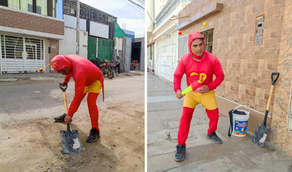 El 'Chapulín Colorado' de Trujillo ayudará a Chupetín Trujillo en un evento de recaudación de fondos. Foto: composición LR / Sergio Verde / URPI-LR