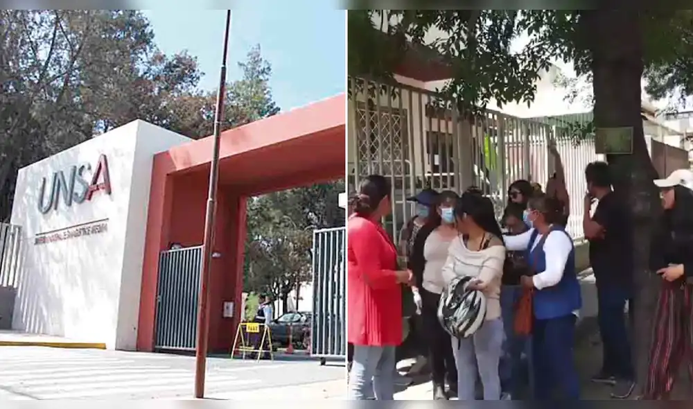 Reclamos en proceso de admisión de la UNSA. Foto: composición LR/Yaraví
