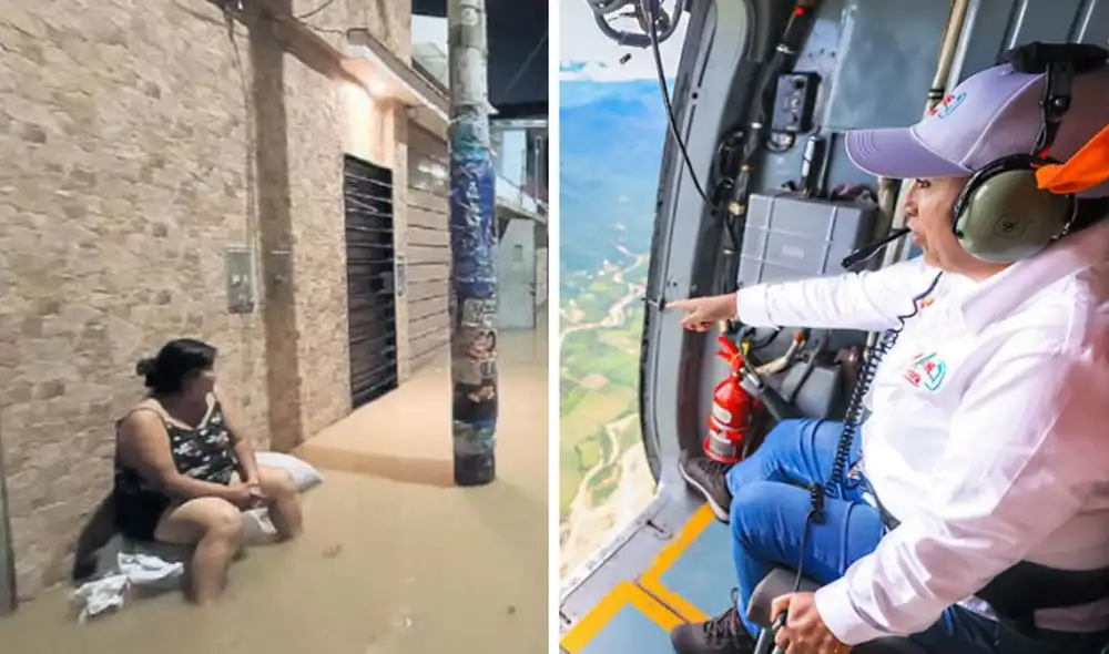 Dina Boluarte anunció la inversión de S/ 4.000 millones para solucionar las consecuencias ocasionadas por el fenómeno de El Niño. Foto: composición LR / difusión / La República