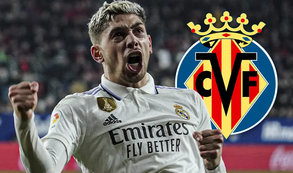 Federico Valverde fue suplente contra Villarreal. Foto: composición LR/AFP