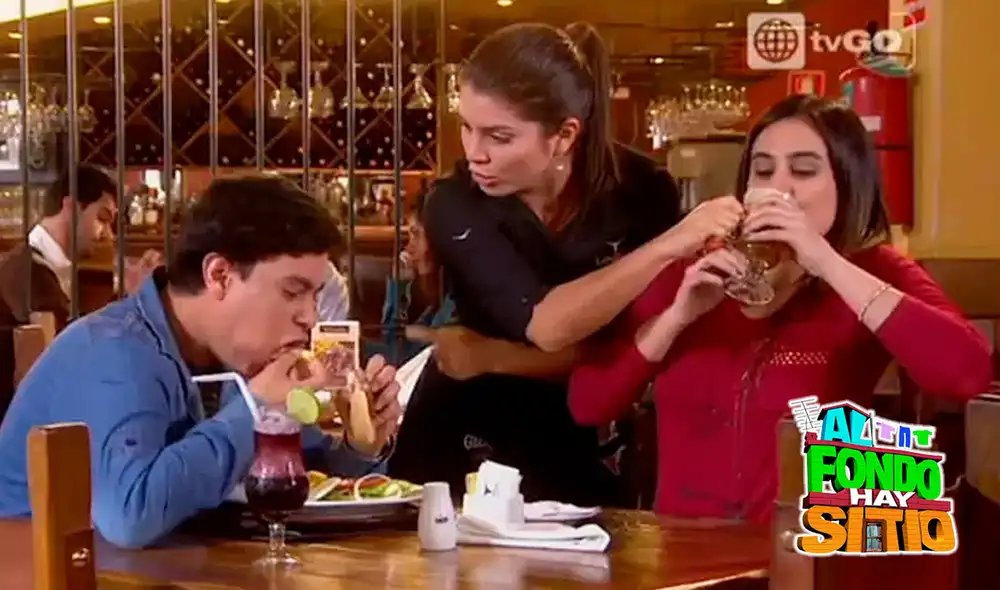 Fernanda obligó a los comensales a terminar sus pedidos en "Al fondo hay sitio". Foto: composición LR/América TV