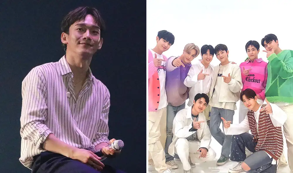 EXO se reencontró en el escenario gracias a fanmeeting "EXO CLOCK". Foto: composición LR/fansite Dear ღ 921/SM EXO se reencontró en el escenario gracias a fanmeeting "EXO CLOCK". Foto: composición LR/fansite Dear ღ 921/SM