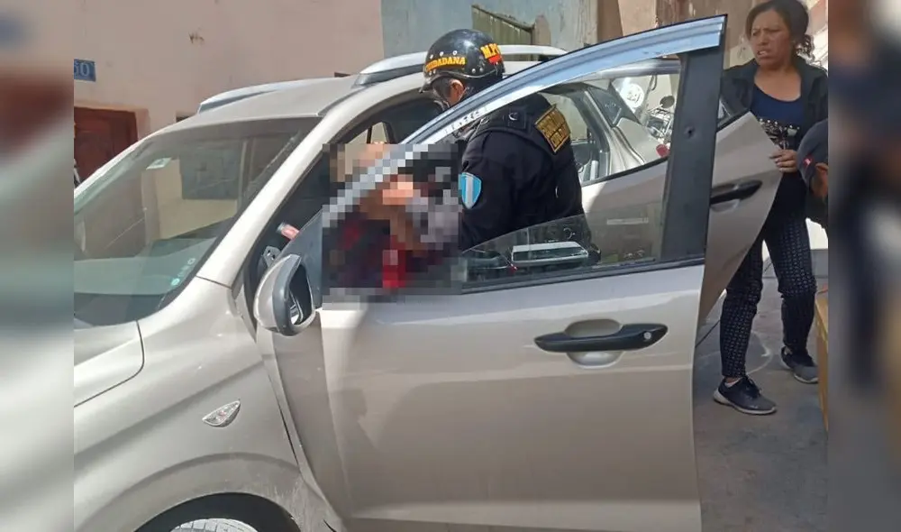 Serenos auxiliaron al baleado y lo llevaron al Hospital de Otuzco. Foto: Facebook