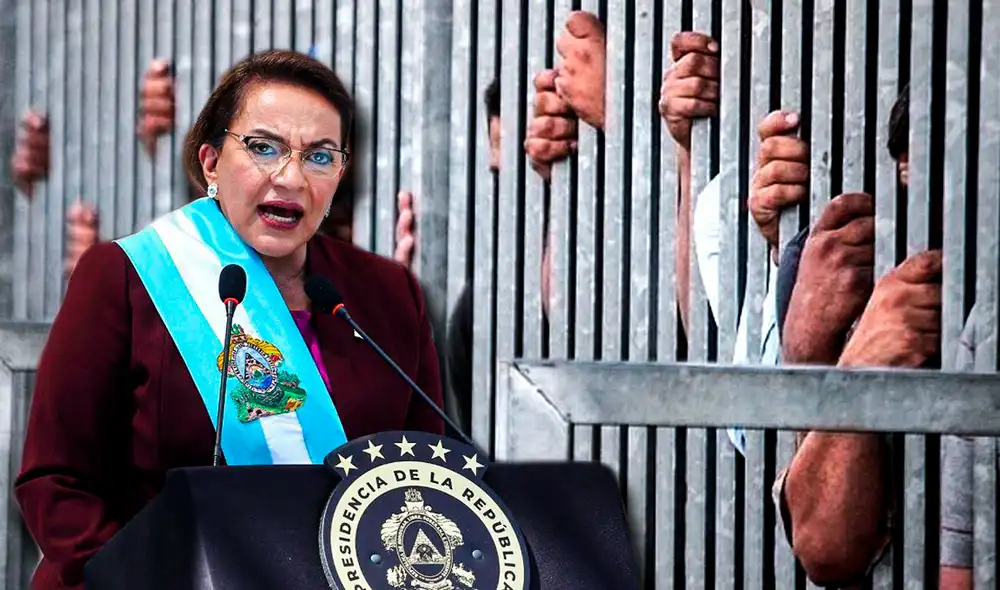 Luego del último tiroteo registrado, la presidenta de Honduras, Xiomara Castro, anunció que intervendrá los penales. Foto: Composición LR/Agencia Anadolu/Canal B.
