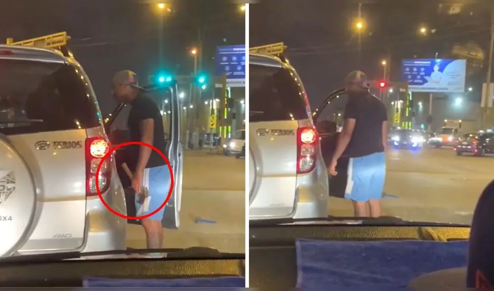 Se difunde nuevo caso de limpiaparabrisas atacando a conductor. Foto: captura de Tiktok