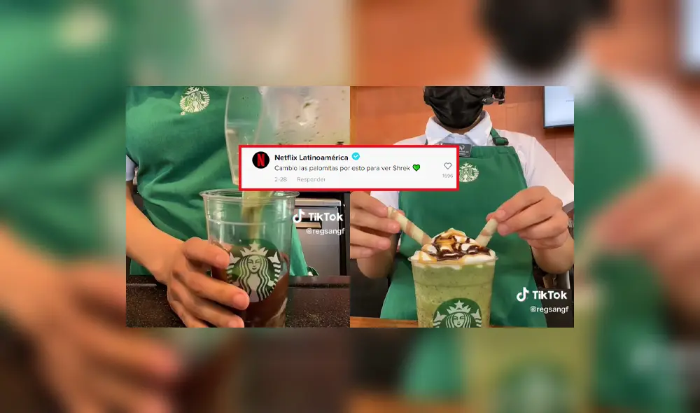 El video suma casi un millón de vistas. Foto: composición LOL/captura de TikTok/Enya M Reg/Netflix El video suma casi un millón de vistas. Foto: composición LOL/captura de TikTok/Enya M Reg/Netflix
