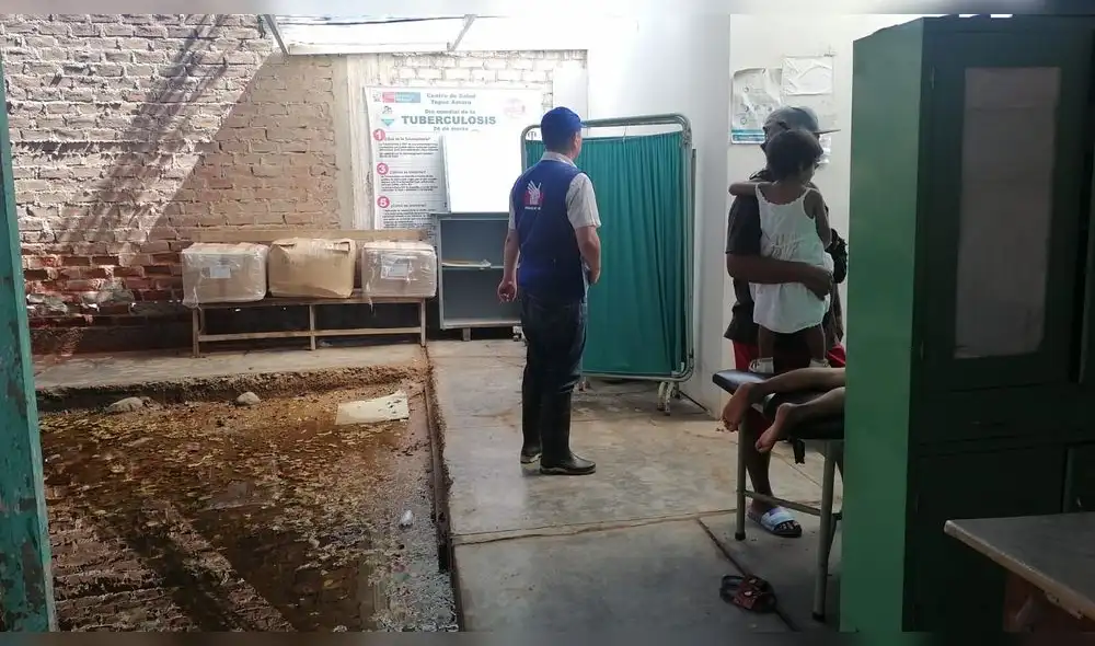 Los centros de salud son puntos vulnerables por las lluvias, afirmó Julio Hidalgo. Foto: Defensoría del Pueblo Los centros de salud son puntos vulnerables por las lluvias, afirmó Julio Hidalgo. Foto: Defensoría del Pueblo