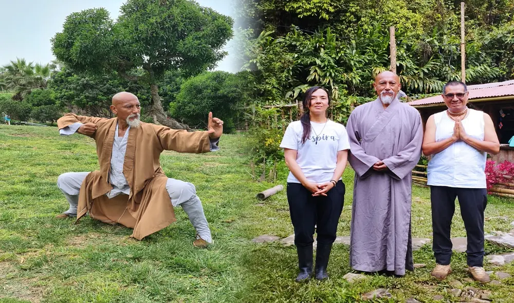 Walter Suazo se dedicó a las artes marciales desde muy joven y, en 1996, decidió prepararse para ser monje shaolin. Foto: composición LR/Facebook/Walter Zuazo Shi Heng Yi/Shaolin Temple South America Peru-Página Oficial