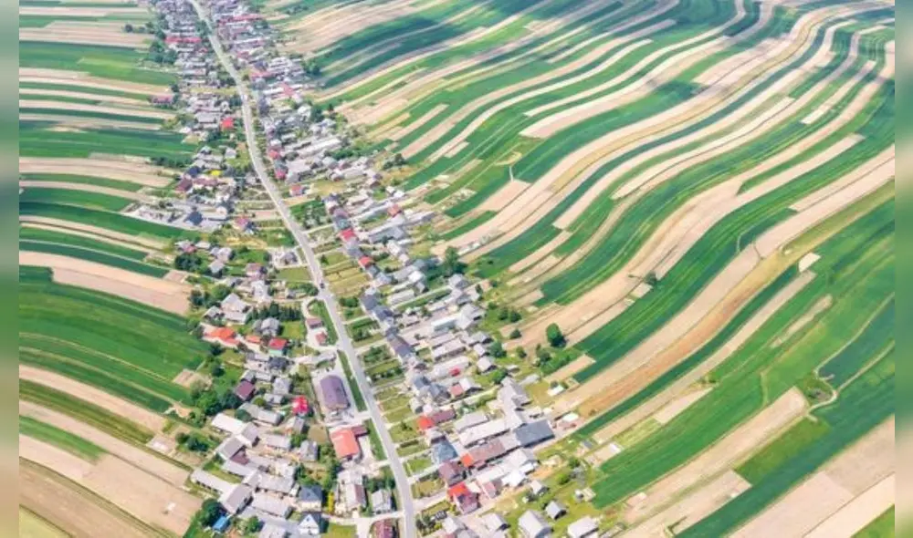 Suloszowa es la ciudad polaca que está construida en línea recta. Foto: iStock