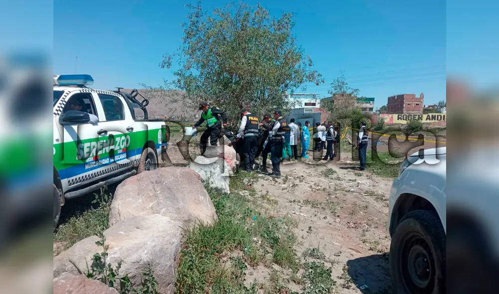 La Policía investiga el caso. Foto: Leonela Aquino/La República La Policía investiga el caso. Foto: Leonela Aquino/La República