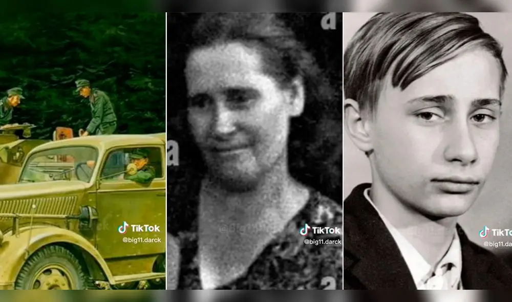 Encontraron a la madre de Vladimir Putin en medio de un carro militar. Foto: composición LR/ captura TikTok Encontraron a la madre de Vladimir Putin en medio de un carro militar. Foto: composición LR/ captura TikTok
