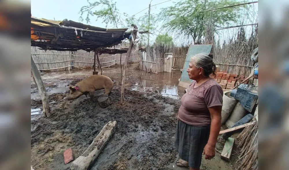 Familias necesitan apoyo para retirar agua y evitar inundaciones a sus viviendas. Foto: Almendra Ruesta/La República