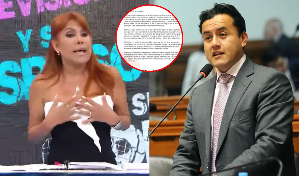 Richard Acuña envía carta notarial a Magaly. Foto: composición LR/captura de ATV Richard Acuña envía carta notarial a Magaly. Foto: composición LR/captura de ATV