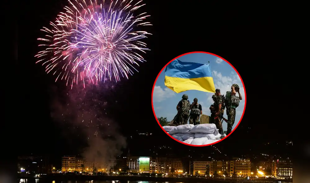 Los fuegos artificiales traen recuerdos “insoportables” que arruinan cualquier “ambiente de fiesta” para los ucranianos, según la diputada Kravchuk. Foto: composición LR/El Confidencial/El Diario Vasco