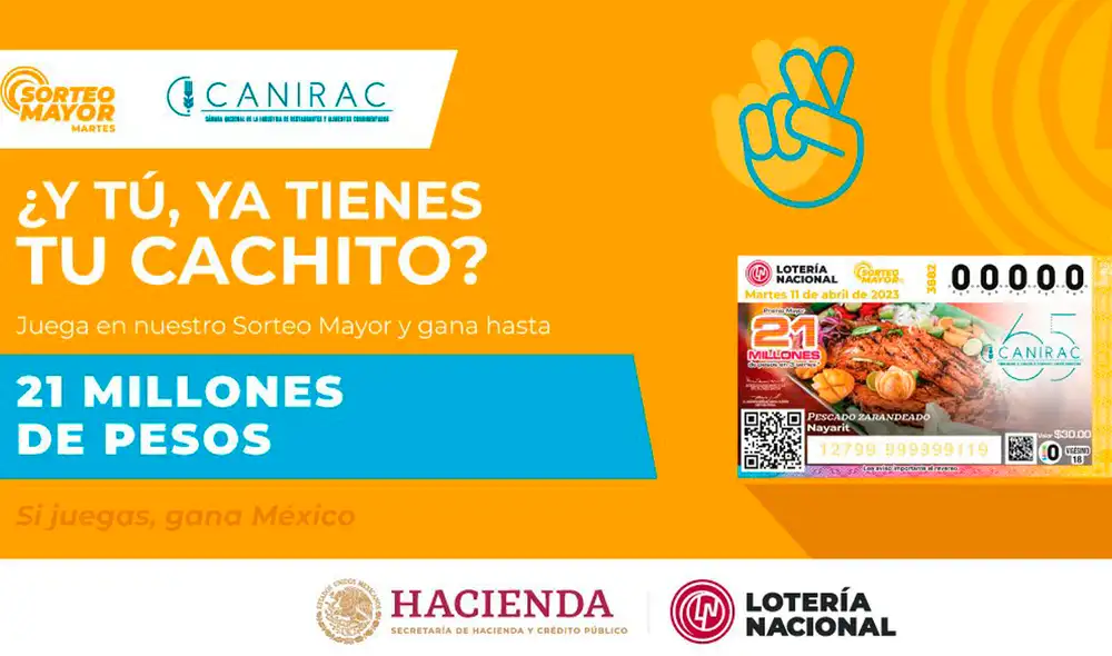 El Sorteo Mayor de México HOY, 11 de abril, trae un premio de 21 millones de pesos. Foto: Lotería Nacional