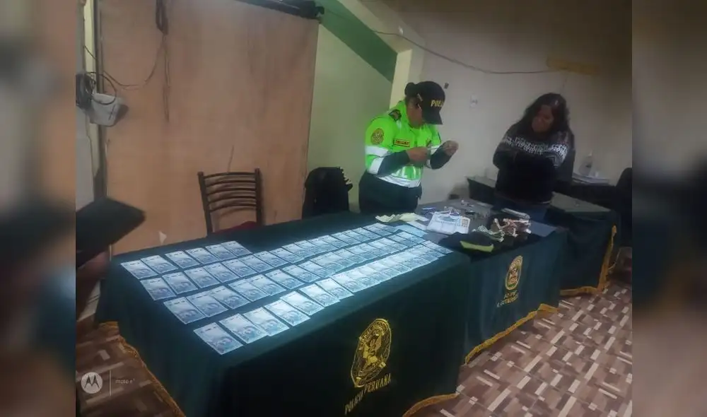 La mujer quedó detenida por la PNP, mientras que sus cómplices escaparon. Foto: PNP