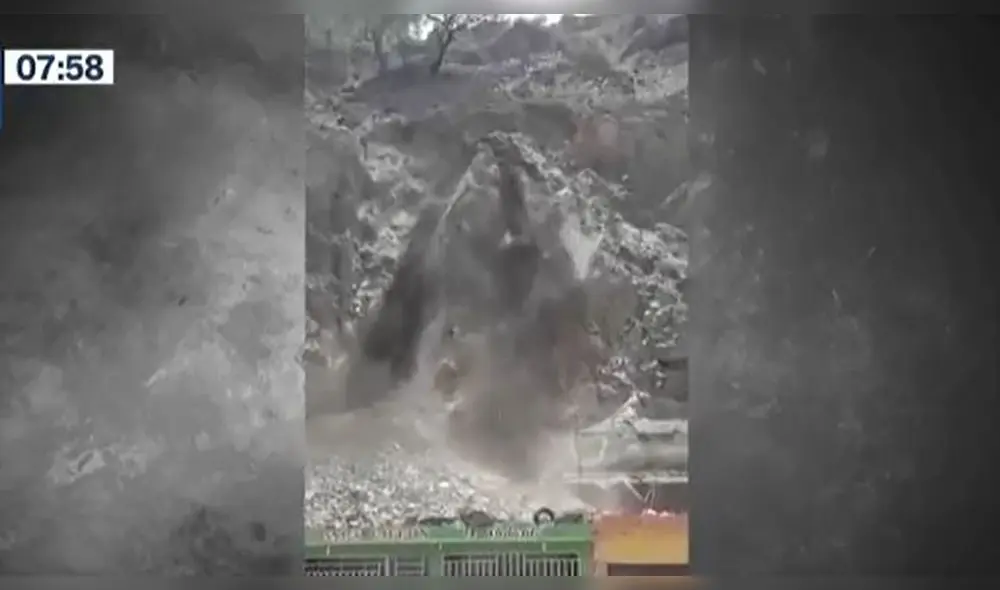 Derrumbes en Piura tras intensas lluvias causan destrozos. Foto: Captura Canal N